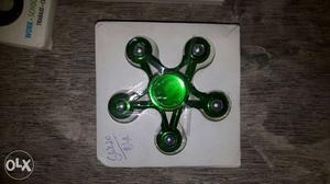 Green Fidget Spinner On Box