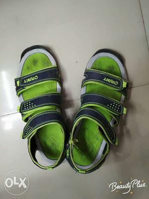 Green-and-white Orbit Hiking Sandals