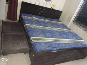 King size double bed one year old imported with ample
