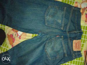 Levi's jeans -30 waist -40 length -blueish green