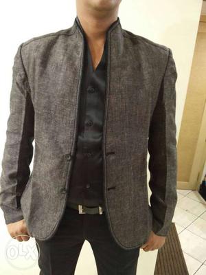 Men's Gray Formal Suit Jacket