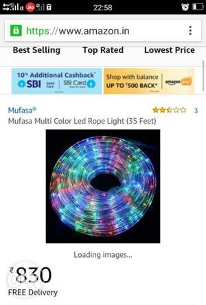 Mufasa Multi Color LED Rope Light