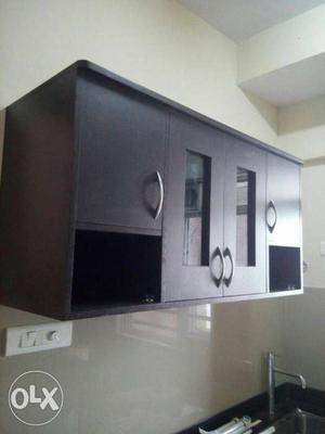 New Brown Wooden Kitchen Wall Cabinet