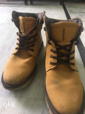 Pair Of Brown Pecada Work Boots