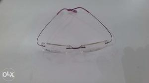 Purple unfoldable Rimless frame with anti-glair