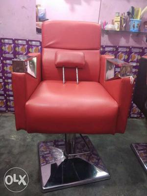 Red Leather Barber Chair