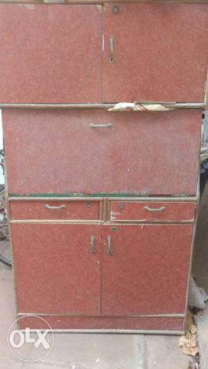 Red Steel Cabinet
