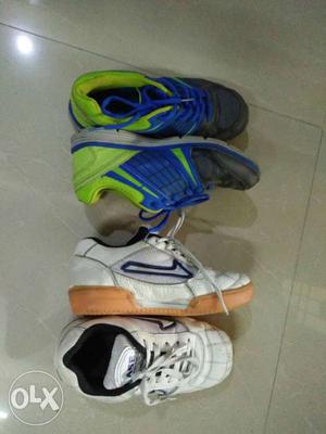 Size 4 indoor and outdoor game shoes used for 1