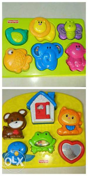 Two Sets Of Fisher Price Activity Puzzle For Children
