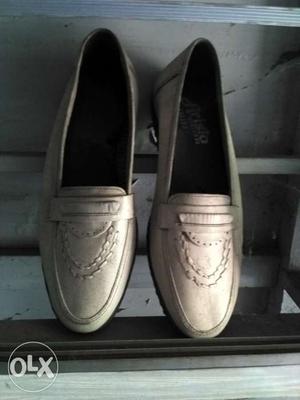 White leather shoe