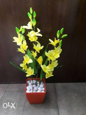 Artificial flower vase orchids for interior decor
