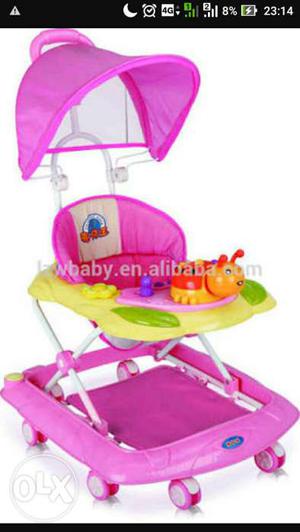 Baby walker with canopy. cn be used as rocker