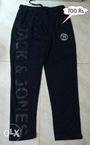 Black And White Jack & Jones Track Pants
