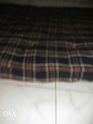Black, White, And Red Plaid Mattress - 2 Pillow -2 Purchase