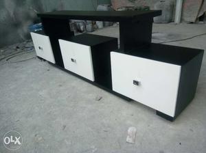 Brand new Tv cabinet in black colour deco paint