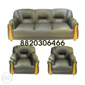 Brand new black 3+1+1 godrej sofa set
