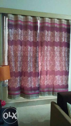 Brand new set of 2 curtains, size 7*3 feet,