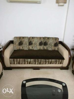 Brown And Beige Couch