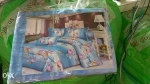 Double bed bedsheets with pillow cover contact me