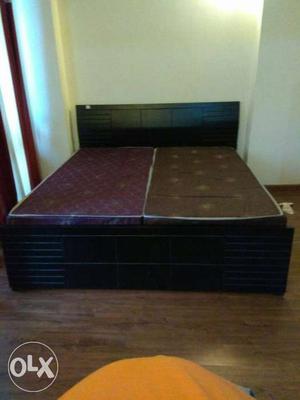 Double bed with mattress almost new only 3 months