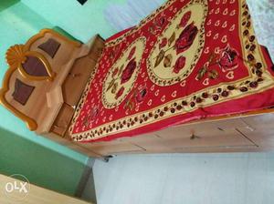 Double bed with mattress in good condition for