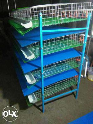 Fully automatic cages drinker feed tray