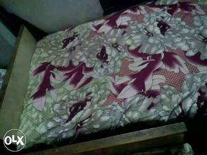 Gray And Red Floral Mattress