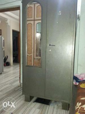 Gray Steel 2-door wardrobe