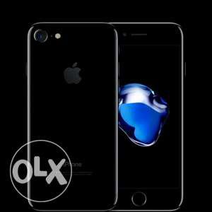 Iphone 7 jet black colour 128gb memory with all