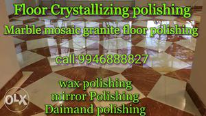 Marble floor polishing service