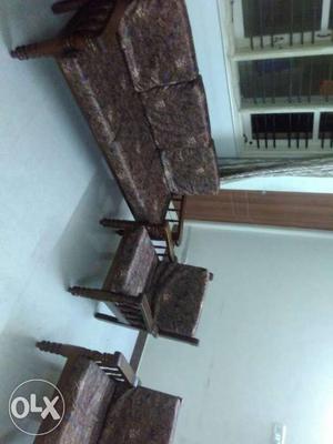 Old wooden sofa set 3+1+1. price is negotiable!