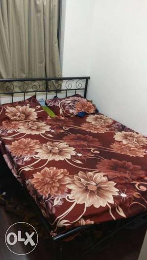 Queen size bed with new mattress