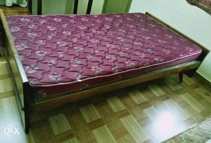 Queen sized teak cot (200cm x 107cm) for sale. call
