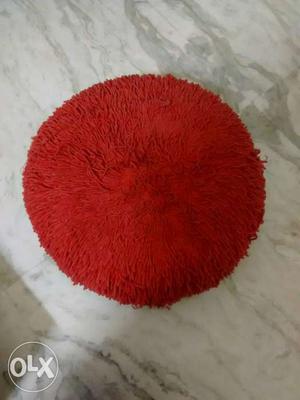 Red cushion to sit on