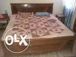 Sell selfmade wooden made storage box double bed