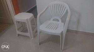 Single Chair with Stool