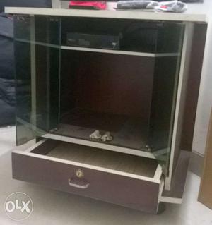 TV table with storage compartments