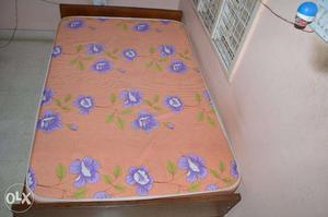 Teakwood Double Cot With New Mattress