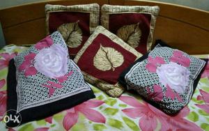 Three Sofa cushion & Two pillows with cover