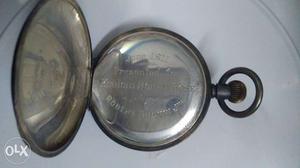 Total silver pocket watch of  gifted by