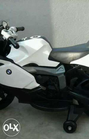 White And Black BMW Pit Bike