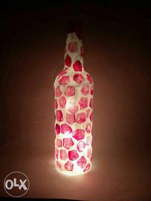 White And Pink DIY Bottle