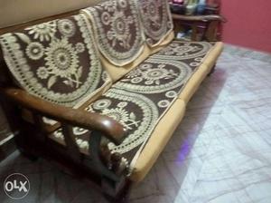 Wooden sofa. want to sell it. price negotiable