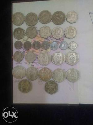 23 silver coins for sale 10 Paise 10 silver, 20