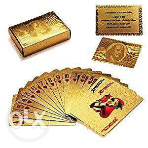 24k Gold Foil Playing Cards - with Certificate