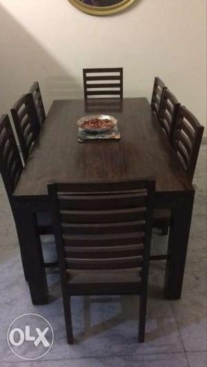 8 seater dining table, less than 1 month old,