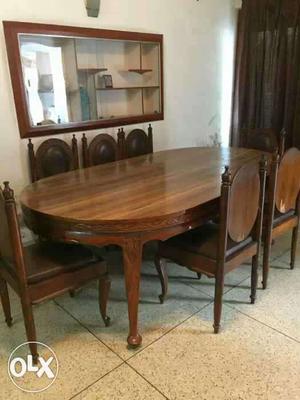 8 seater traditional wooden dinning table with