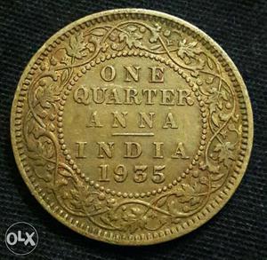 80 Years old George V One Quarter Anna