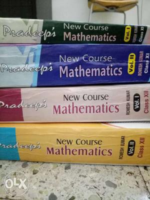 A set of 4 books of New Course Mathematics by