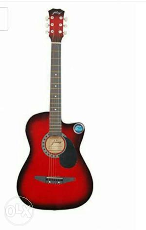 Acoustic guitar red black colour combinations